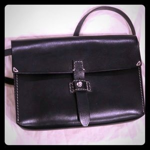 Madewell Black Leather cross body bag
